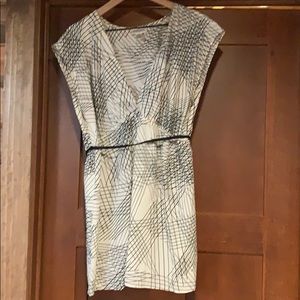 Maternity black and white blouse